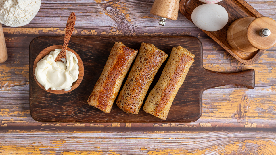 Russian Crepes with Beef